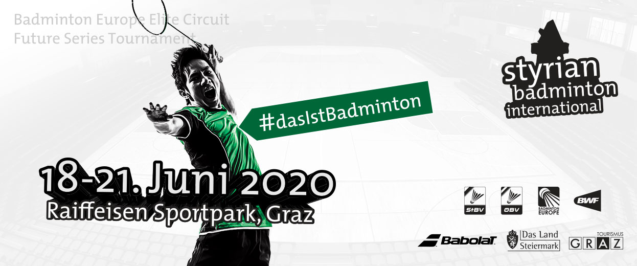 Styrian International 2020 ABGESAGT ‹ News ‹ Badminton Steiermark